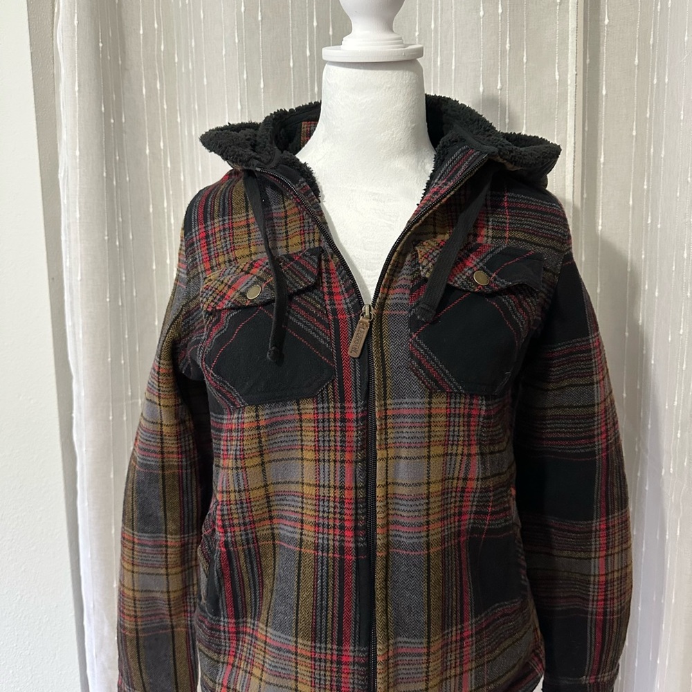 Legendary Whitetails Red and Black Utility Jacket with Hood